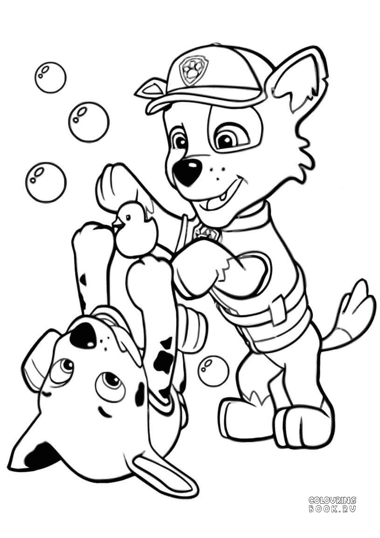 Раскраски щенячий патруль формат а4